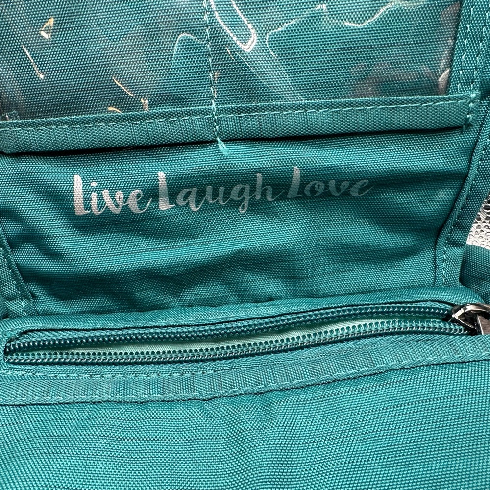Lug teal crossbody purse w/ rfid and two straps - Picture 5 of 7